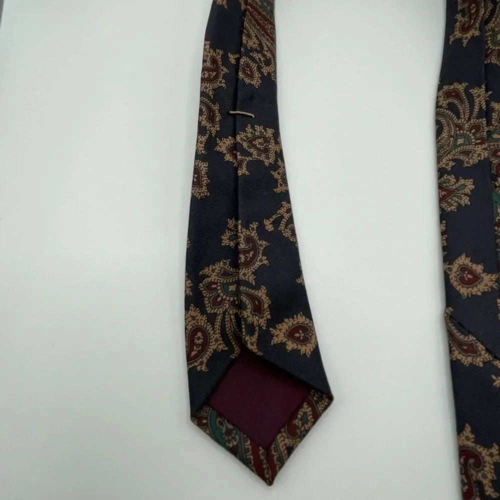 The Rogue and Good Company‎ Men's Blue Paisley Tie 100% Silk Jackson MS